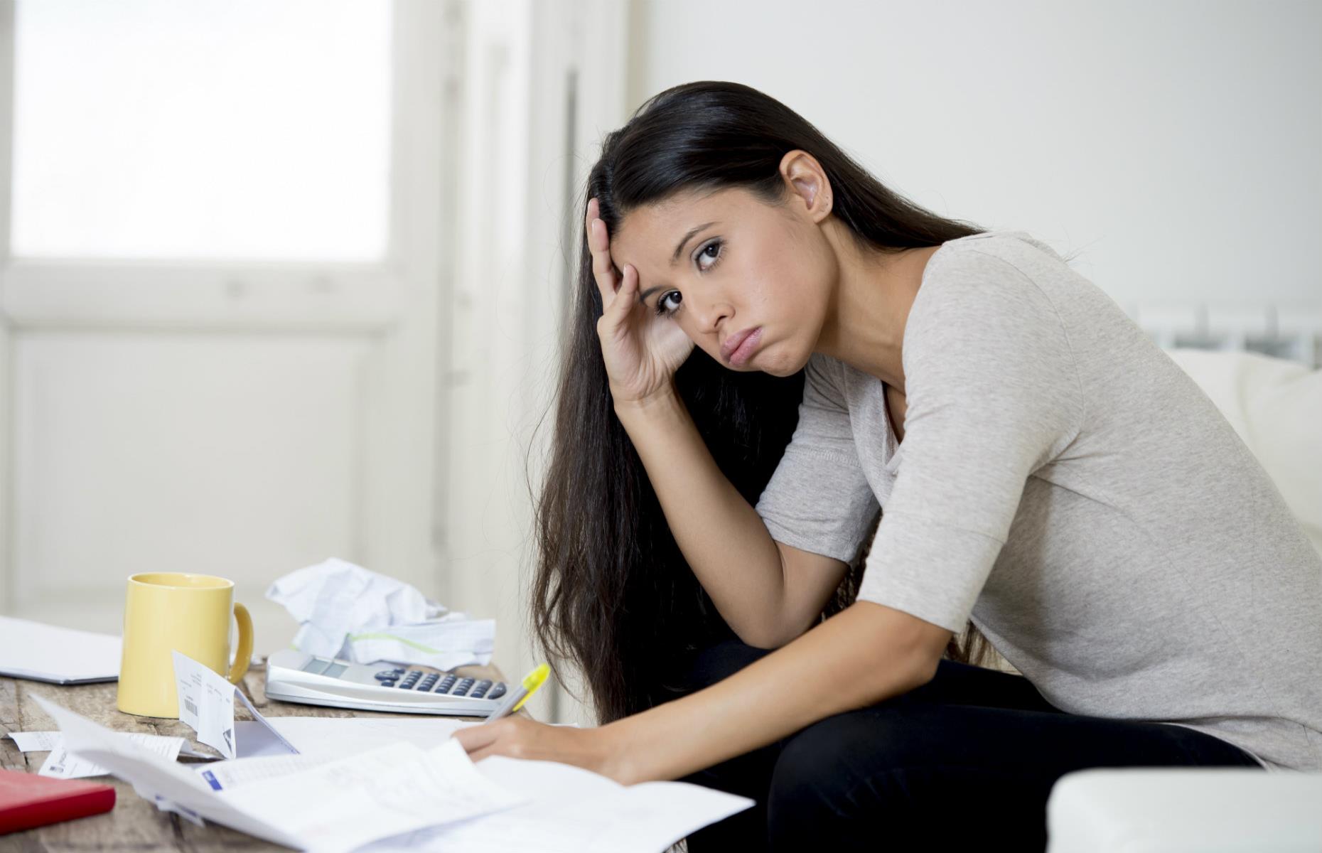 Woman worried